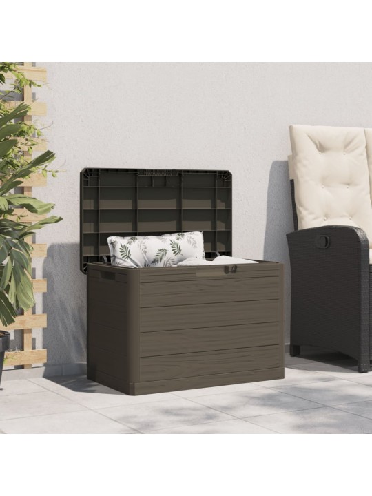 Zahradní box na podušky hnědý 77,5 x 44,5 x 53 cm polypropylen