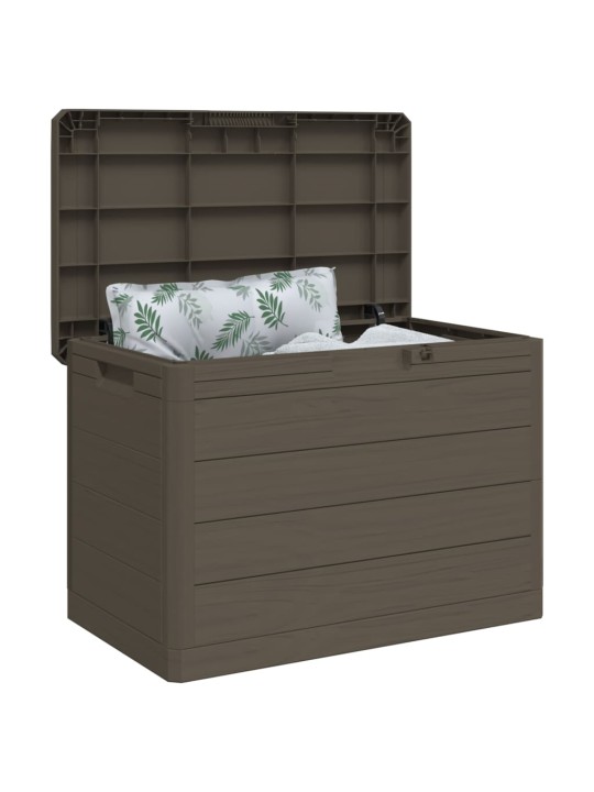 Zahradní box na podušky hnědý 77,5 x 44,5 x 53 cm polypropylen