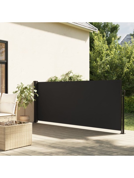 Zatahovací boční markýza černá 117 x 300 cm