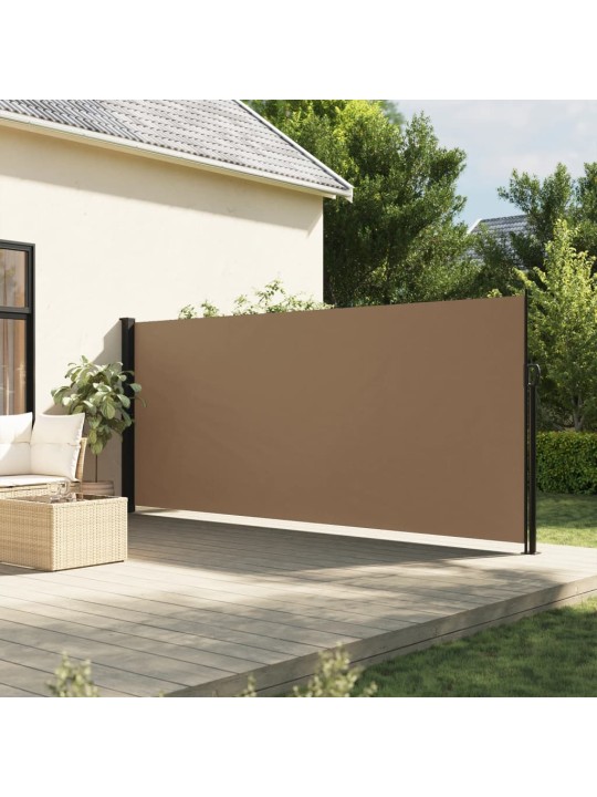 Zatahovací boční markýza taupe 160 x 300 cm