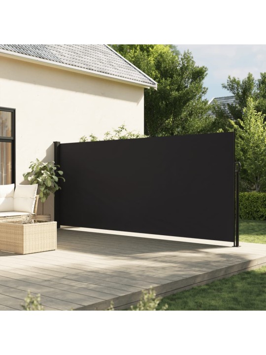 Zatahovací boční markýza černá 180 x 300 cm