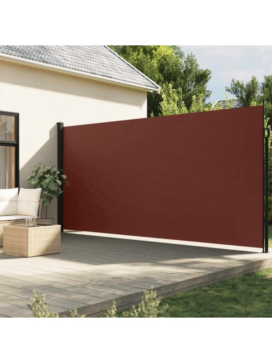 Zatahovací boční markýza hnědá 220 x 300 cm