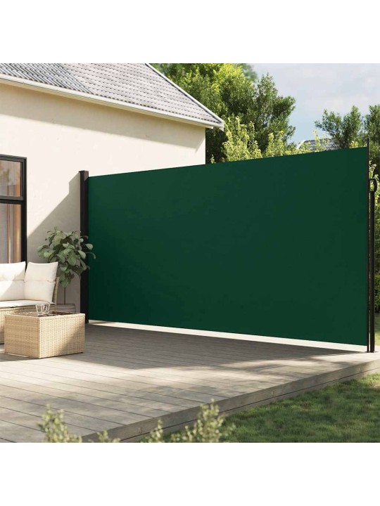 Zatahovací boční markýza tmavě zelená 220 x 300 cm