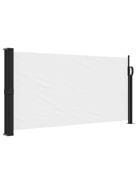 Zatahovací boční markýza bílá 100 x 500 cm