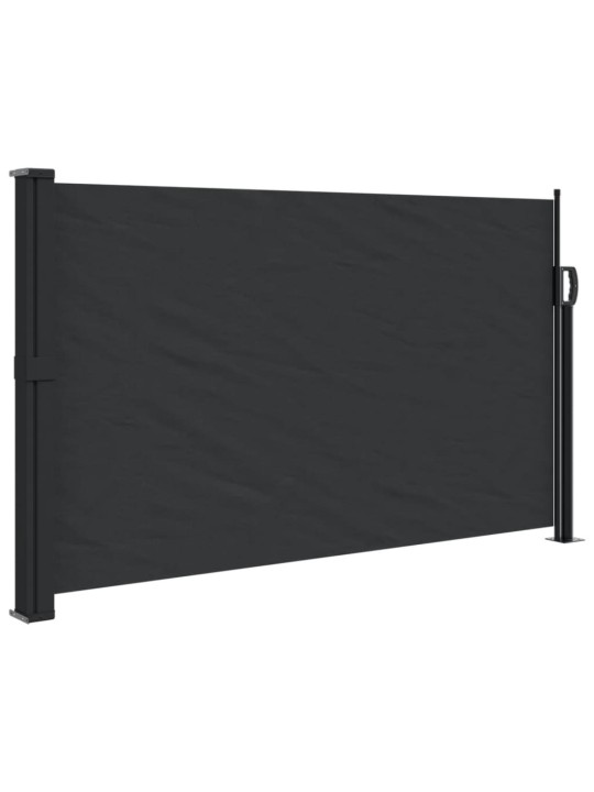 Zatahovací boční markýza černá 120 x 500 cm