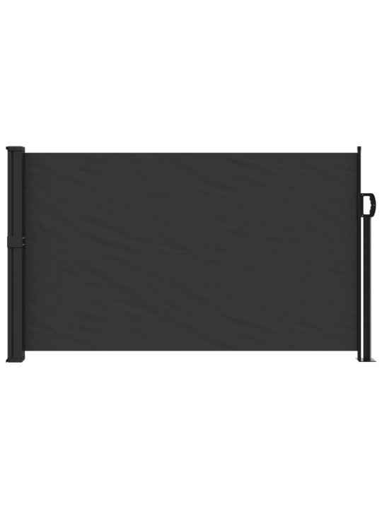 Zatahovací boční markýza černá 120 x 500 cm