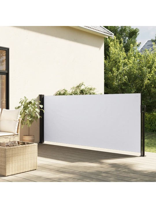 Zatahovací boční markýza bílá 120 x 500 cm