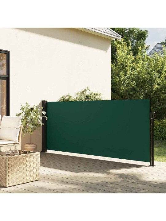 Zatahovací boční markýza tmavě zelená 120 x 500 cm