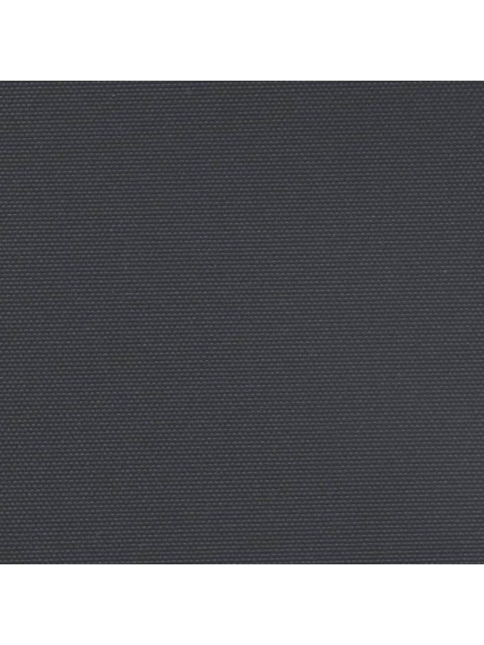 Zatahovací boční markýza černá 140 x 500 cm