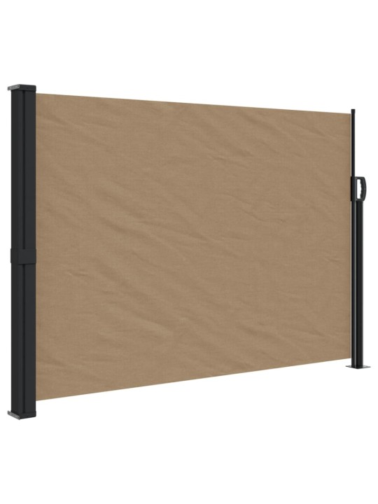 Zatahovací boční markýza taupe 140 x 500 cm