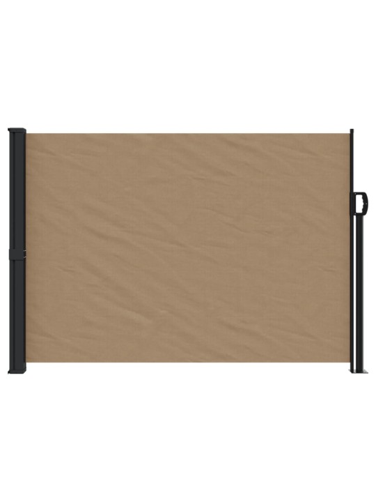 Zatahovací boční markýza taupe 140 x 500 cm