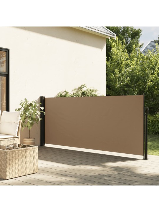 Zatahovací boční markýza taupe 140 x 500 cm