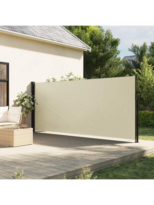 Zatahovací boční markýza krémová 160 x 500 cm