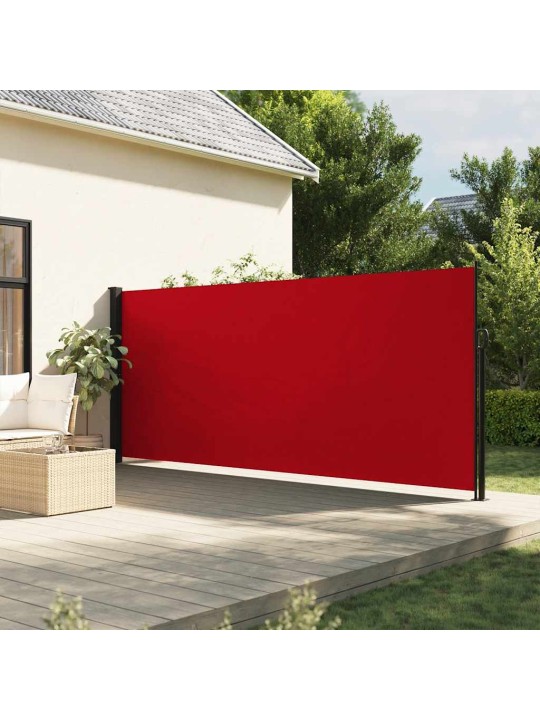 Zatahovací boční markýza červená 160 x 500 cm
