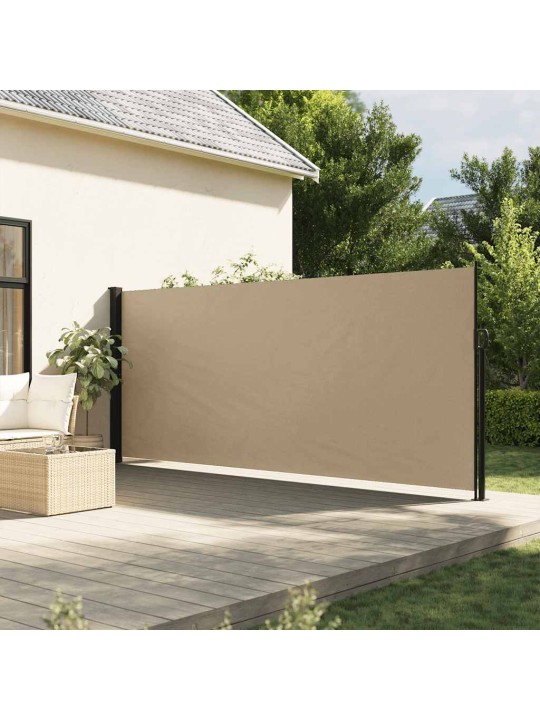Zatahovací boční markýza béžová 160 x 500 cm