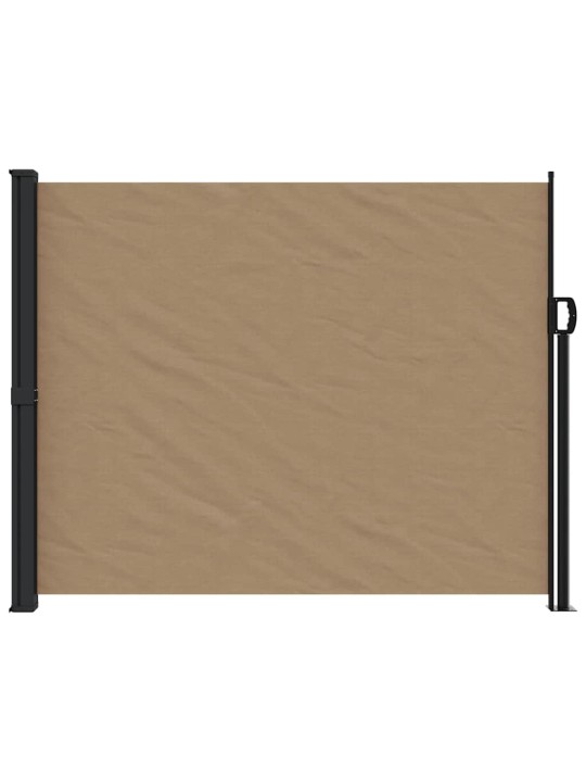 Zatahovací boční markýza taupe 160 x 500 cm