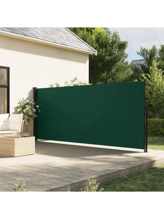 Zatahovací boční markýza tmavě zelená 160 x 500 cm