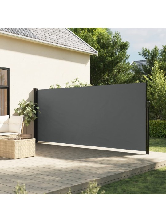 Zatahovací boční markýza antracitová 160 x 500 cm