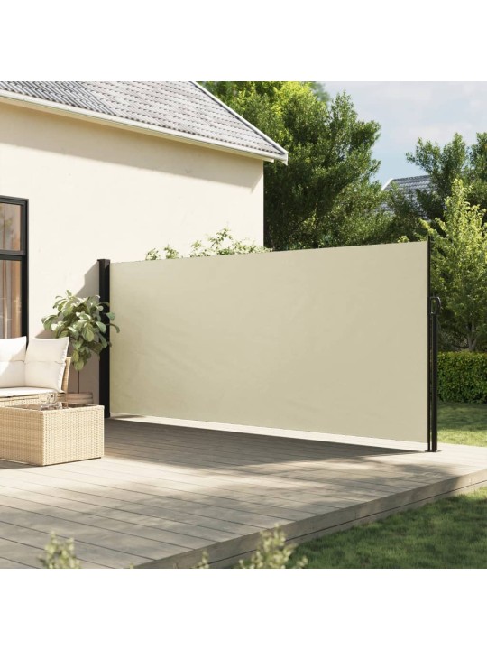 Zatahovací boční markýza krémová 180 x 500 cm