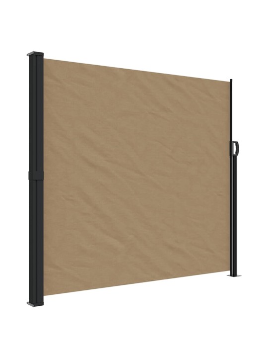 Zatahovací boční markýza taupe 180 x 500 cm
