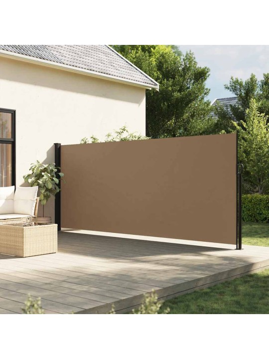 Zatahovací boční markýza taupe 180 x 500 cm