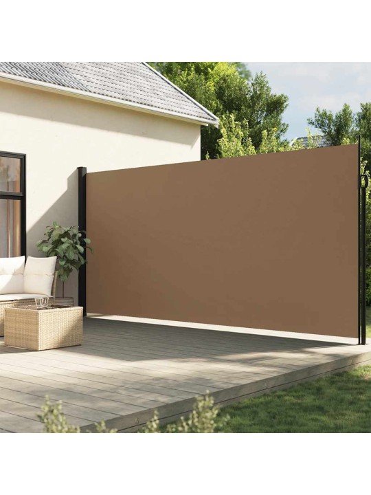 Zatahovací boční markýza taupe 200 x 500 cm