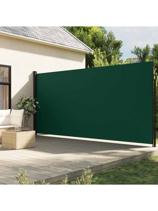 Zatahovací boční markýza tmavě zelená 220 x 500 cm