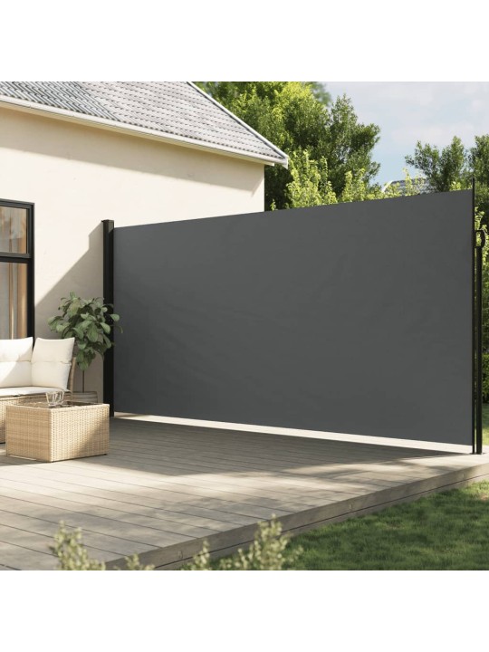 Zatahovací boční markýza antracitová 220 x 500 cm