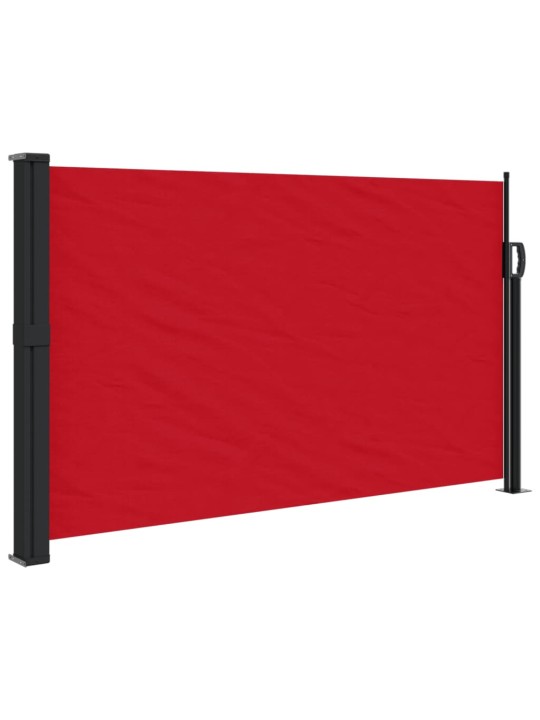 Zatahovací boční markýza červená 120 x 600 cm
