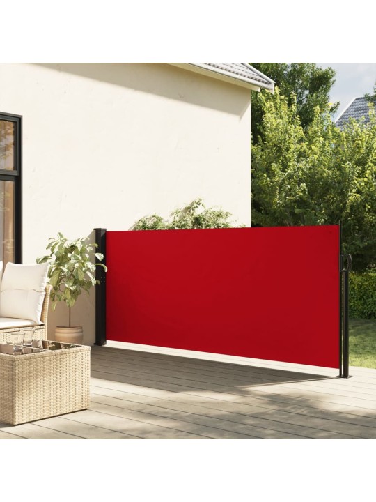 Zatahovací boční markýza červená 120 x 600 cm