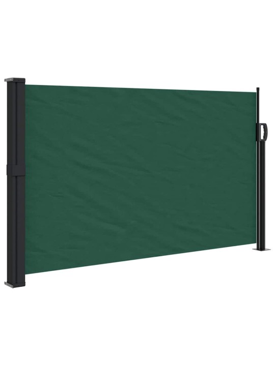 Zatahovací boční markýza tmavě zelená 120 x 600 cm