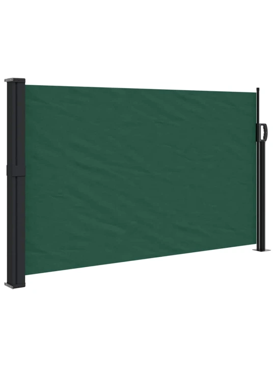 Zatahovací boční markýza tmavě zelená 120 x 600 cm
