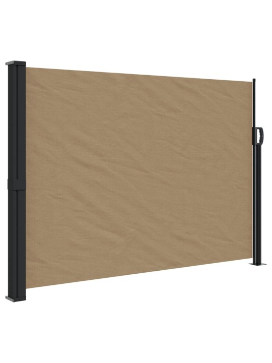 Zatahovací boční markýza taupe 140 x 600 cm