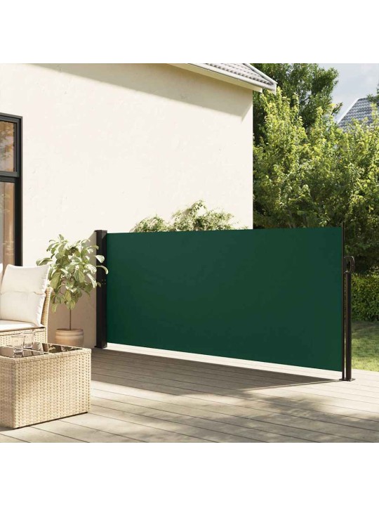 Zatahovací boční markýza tmavě zelená 140 x 600 cm