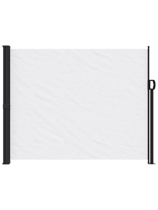 Zatahovací boční markýza bílá 160 x 600 cm