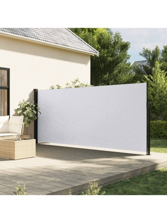 Zatahovací boční markýza bílá 160 x 600 cm