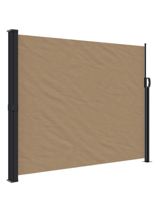 Zatahovací boční markýza taupe 160 x 600 cm