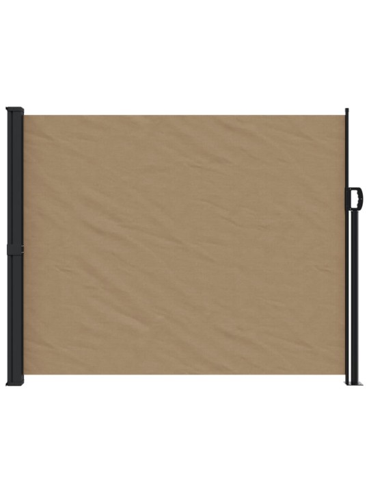Zatahovací boční markýza taupe 160 x 600 cm