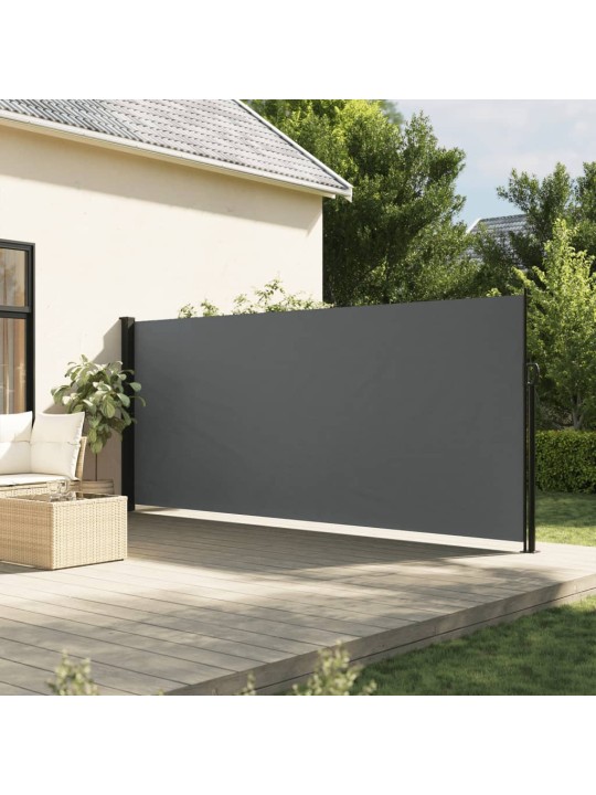 Zatahovací boční markýza antracitová 160 x 600 cm