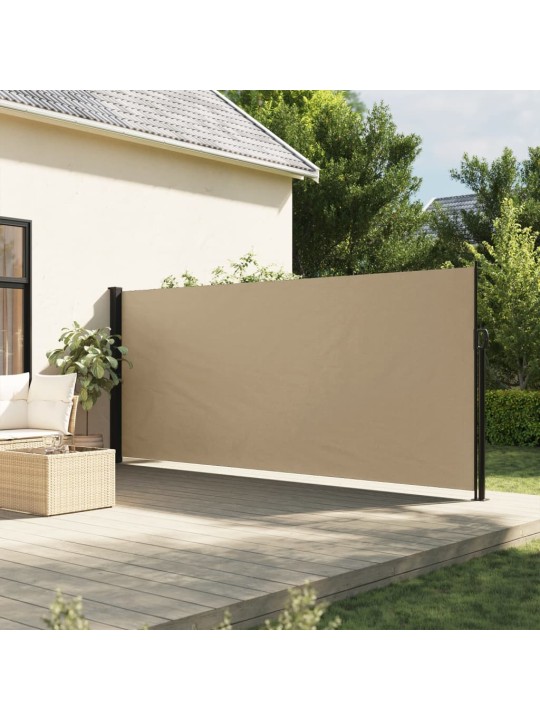 Zatahovací boční markýza béžová 180 x 600 cm