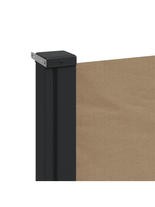 Zatahovací boční markýza taupe 180 x 600 cm