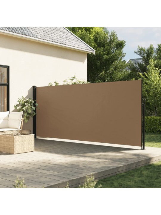 Zatahovací boční markýza taupe 180 x 600 cm