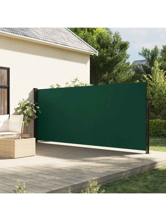 Zatahovací boční markýza tmavě zelená 180 x 600 cm