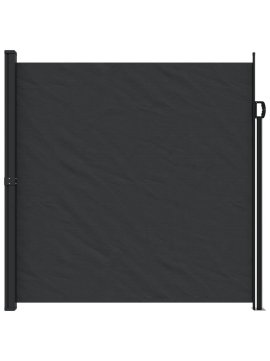 Zatahovací boční markýza černá 200 x 600 cm