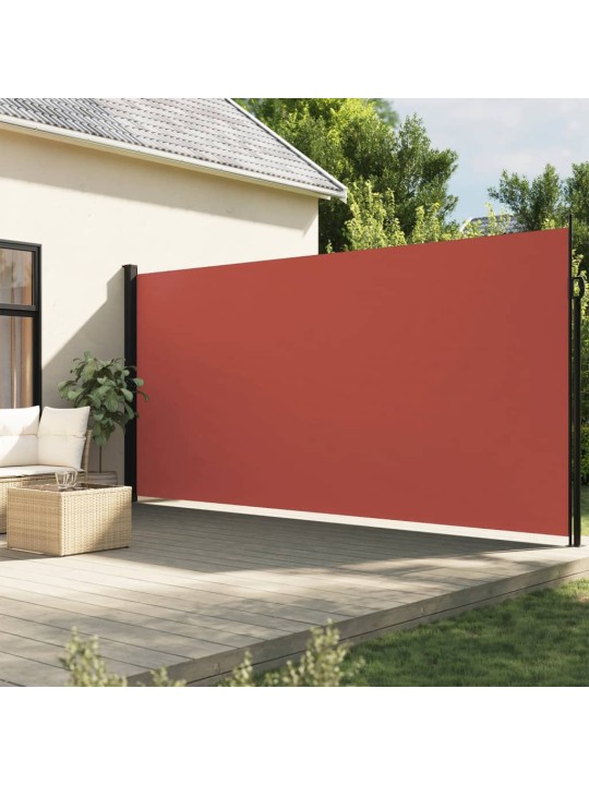 Zatahovací boční markýza terakotová 200 x 600 cm