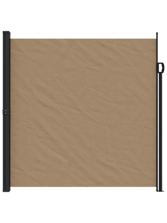 Zatahovací boční markýza taupe 200 x 600 cm