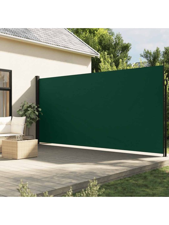 Zatahovací boční markýza tmavě zelená 200 x 600 cm