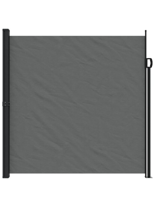 Zatahovací boční markýza antracitová 200 x 600 cm