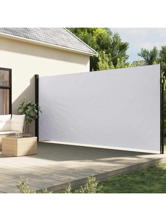 Zatahovací boční markýza bílá 220 x 600 cm