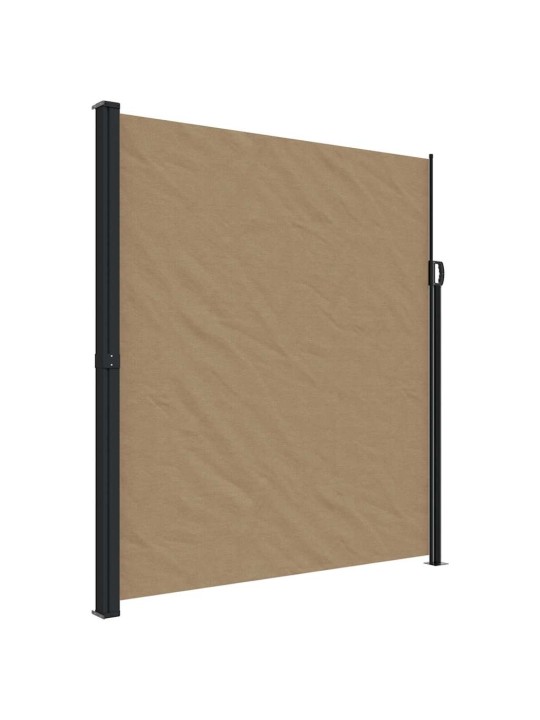 Zatahovací boční markýza taupe 220 x 600 cm
